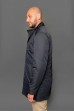 Удлиненная мужская куртка темно - синего цвета