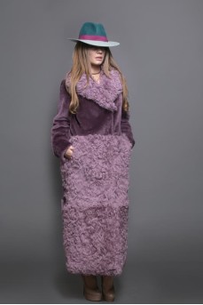 Эксклюзивное пальто в цвете «violet»